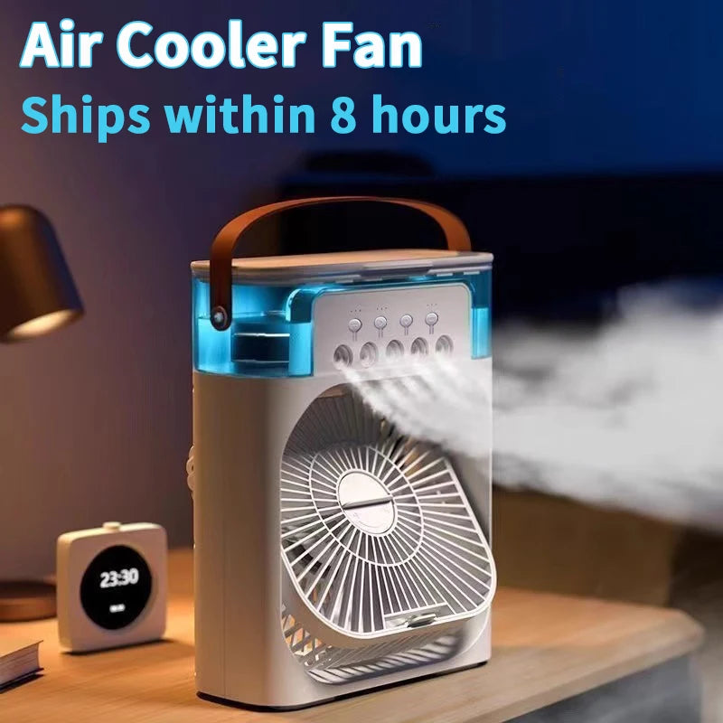 3-in-1 Portable Air Cooler & Humidifier - Desk Comfort Fan