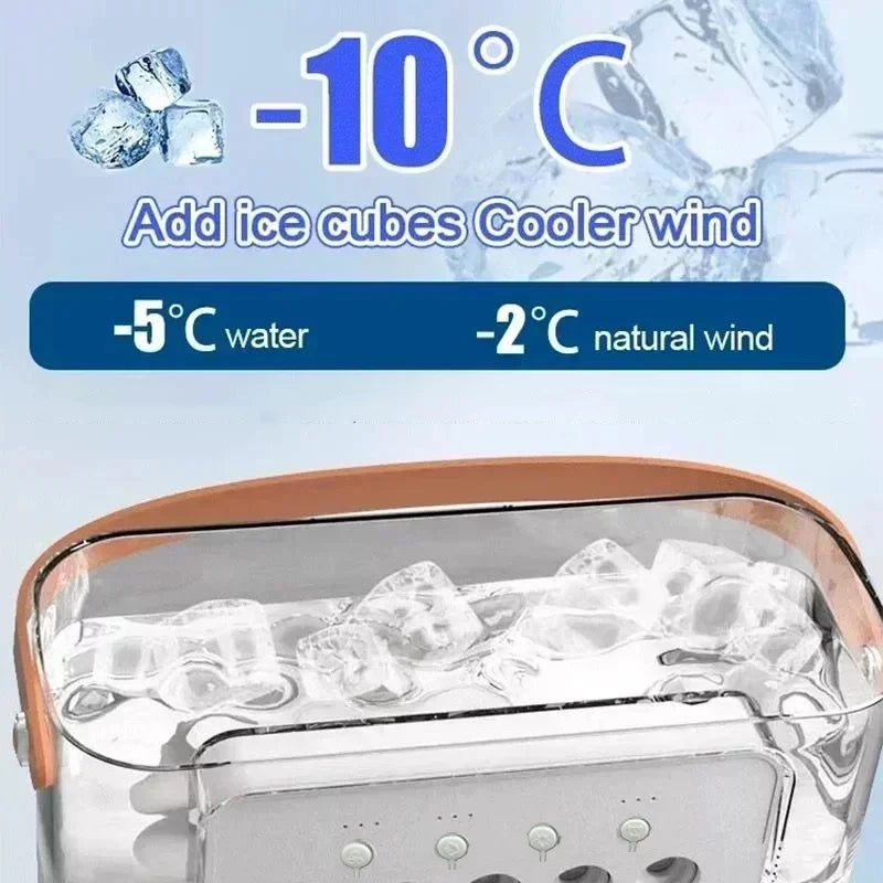 3-in-1 Portable Air Cooler & Humidifier - Desk Comfort Fan